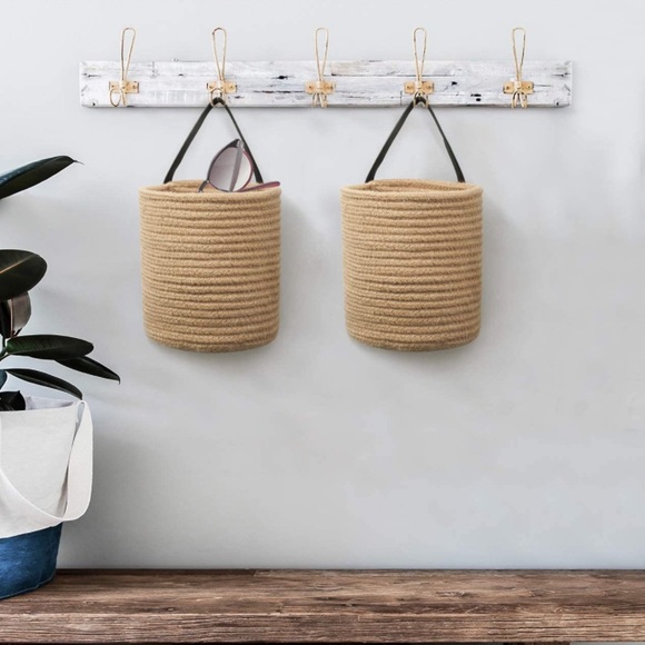 2pack Jute Hanging Basket -Small Woven Fern - Picture 4 of 6